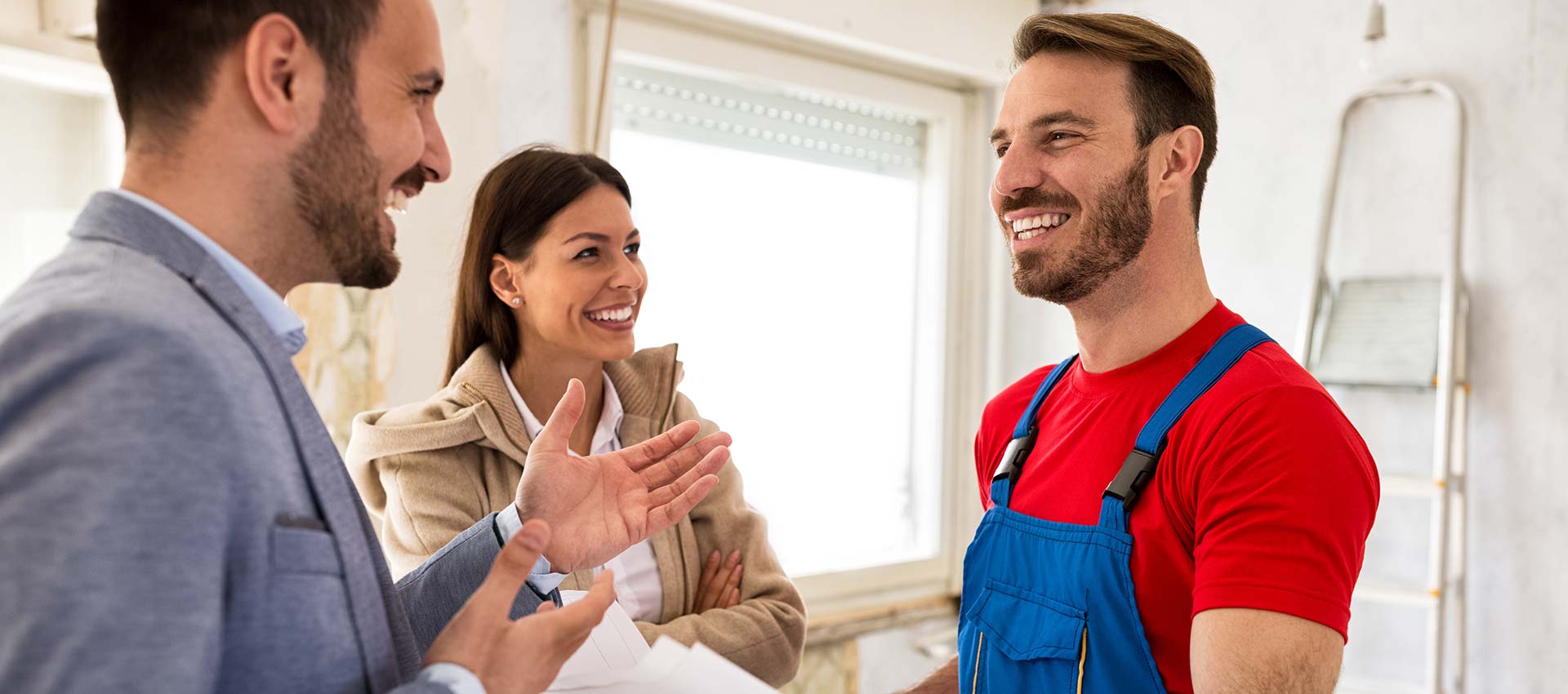 Contractor and couple image